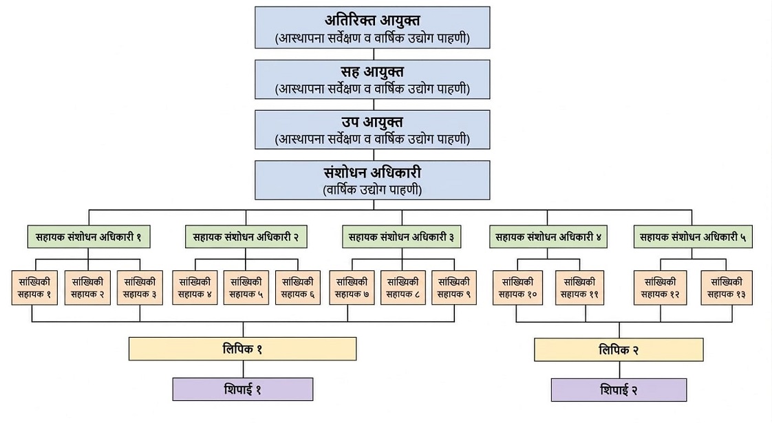 शाखेची रचना 